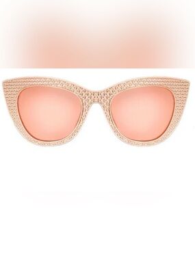 Topfoxx Cat-Eye Sunglasses in Rose Gold